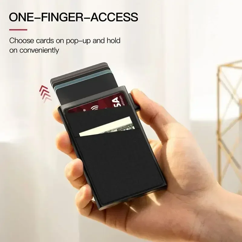 RFID ธุรกิจผู้ถือบัตรเครดิตกระ - Card Top Loader บทวิจารณ์และราคา