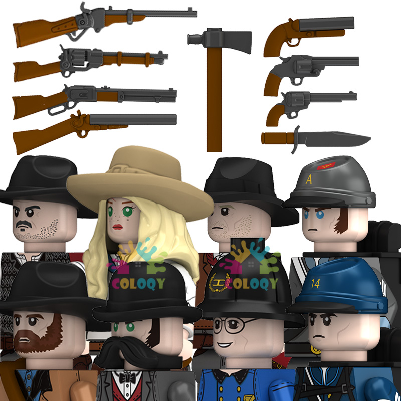 ของเล่นสำหรับเด็กคาวบอยบล็อกตั - Lego Minifigure Holder บทวิจารณ์และราคา
