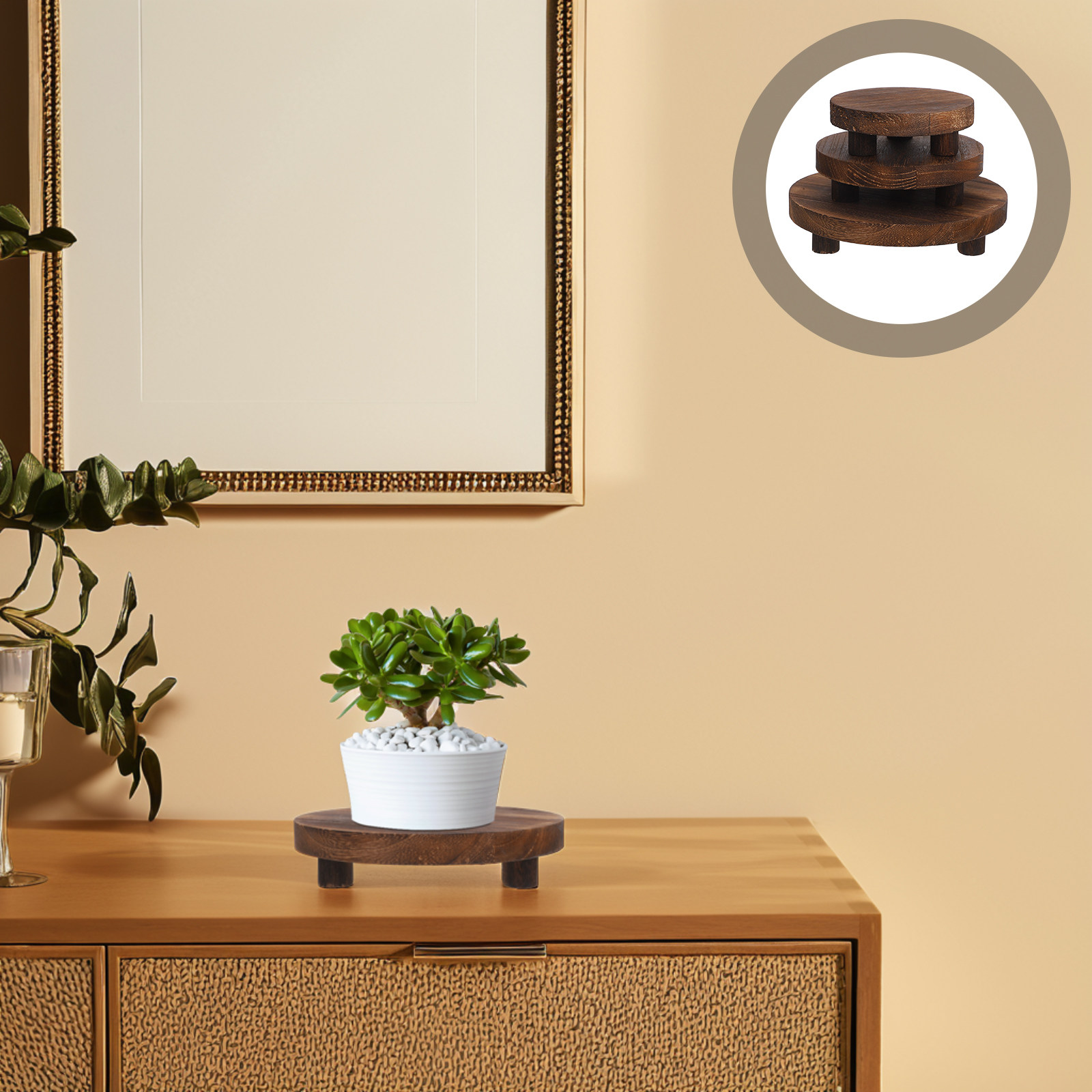 ชุดขาตั้งต้นไม้ไม้ 3 ชิ้น แบบธ - Display Risers Set บทวิจารณ์และราคา